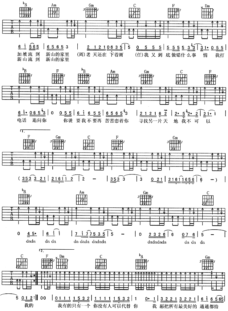 别傻了吉他谱(图片谱)_周华健(emil chau)_2.gif