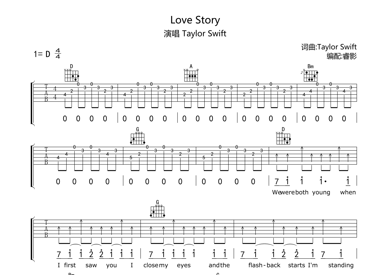 love story1人评分(我要评分)准确度:难易度:歌曲:love story专辑