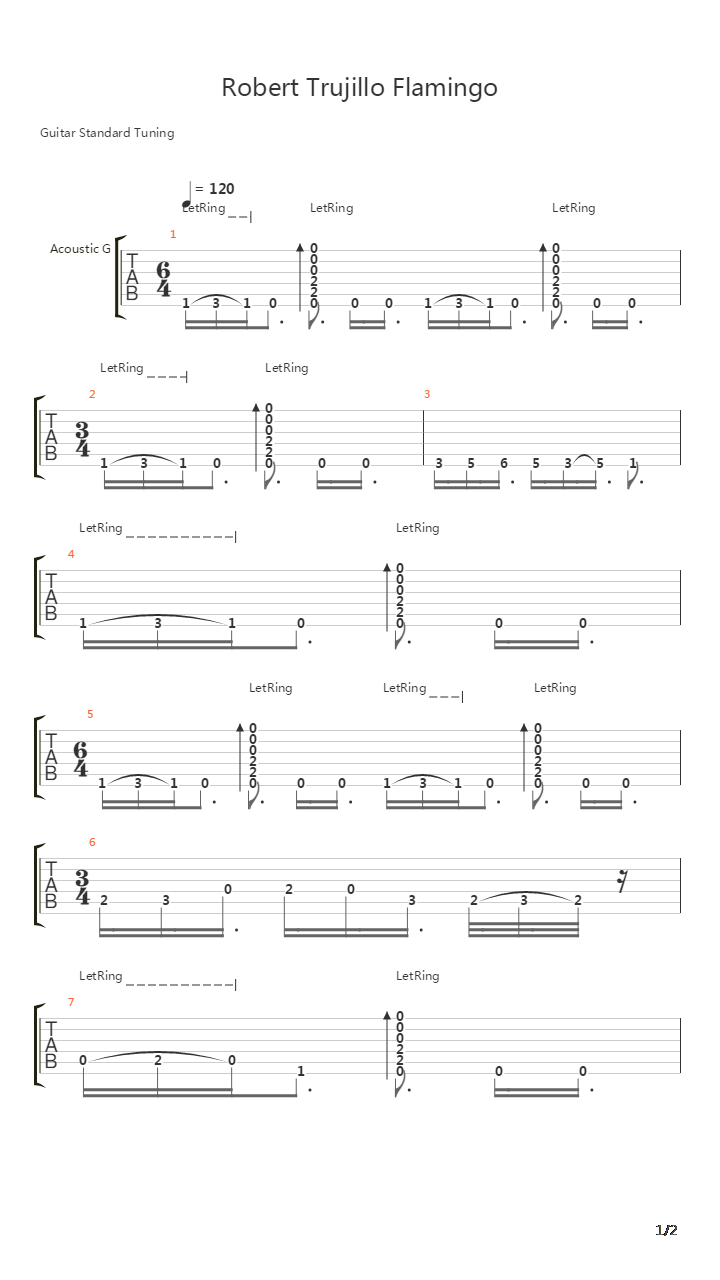 flamingo吉他谱