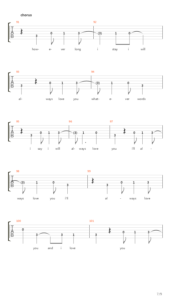 lovesong吉他谱(gtp谱,多声部,伴奏)_adele(阿黛尔;adele laurie blue