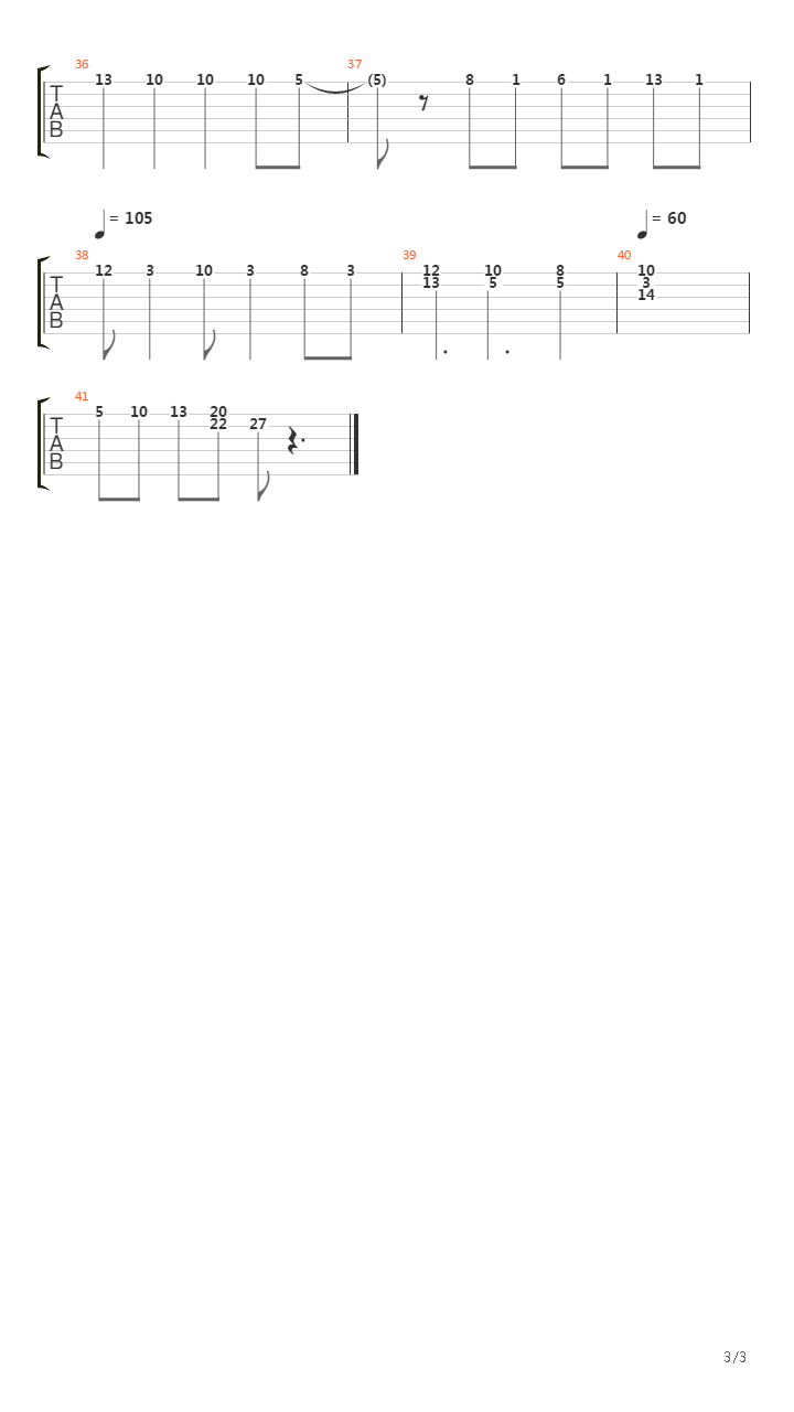 magistra nocte吉他谱