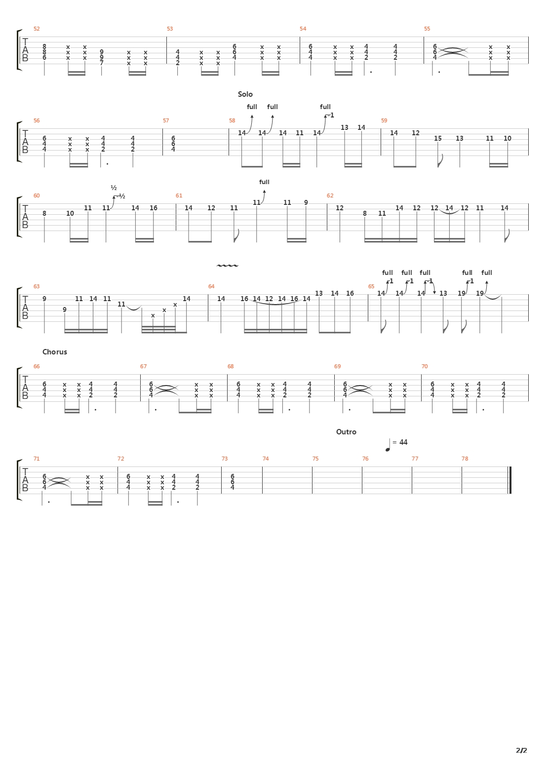 alone吉他谱