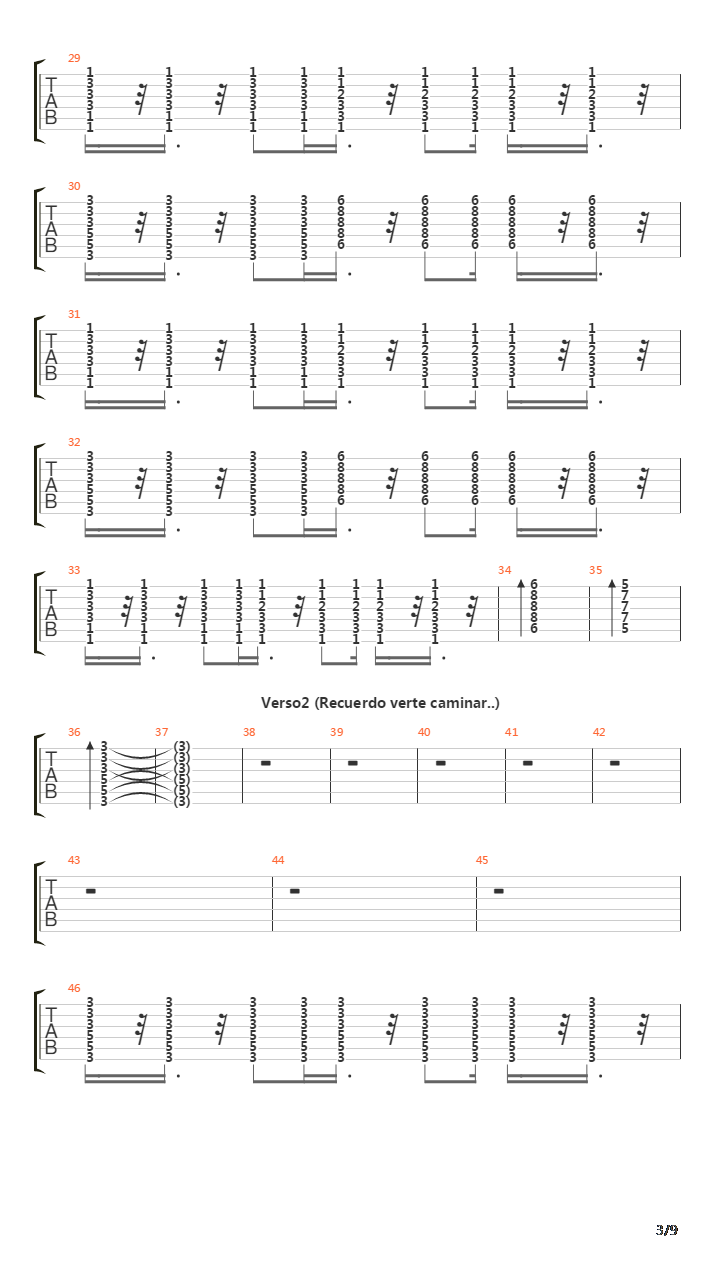 mientele吉他谱(gtp谱,总谱)_los bunkers(洛杉矶碉堡