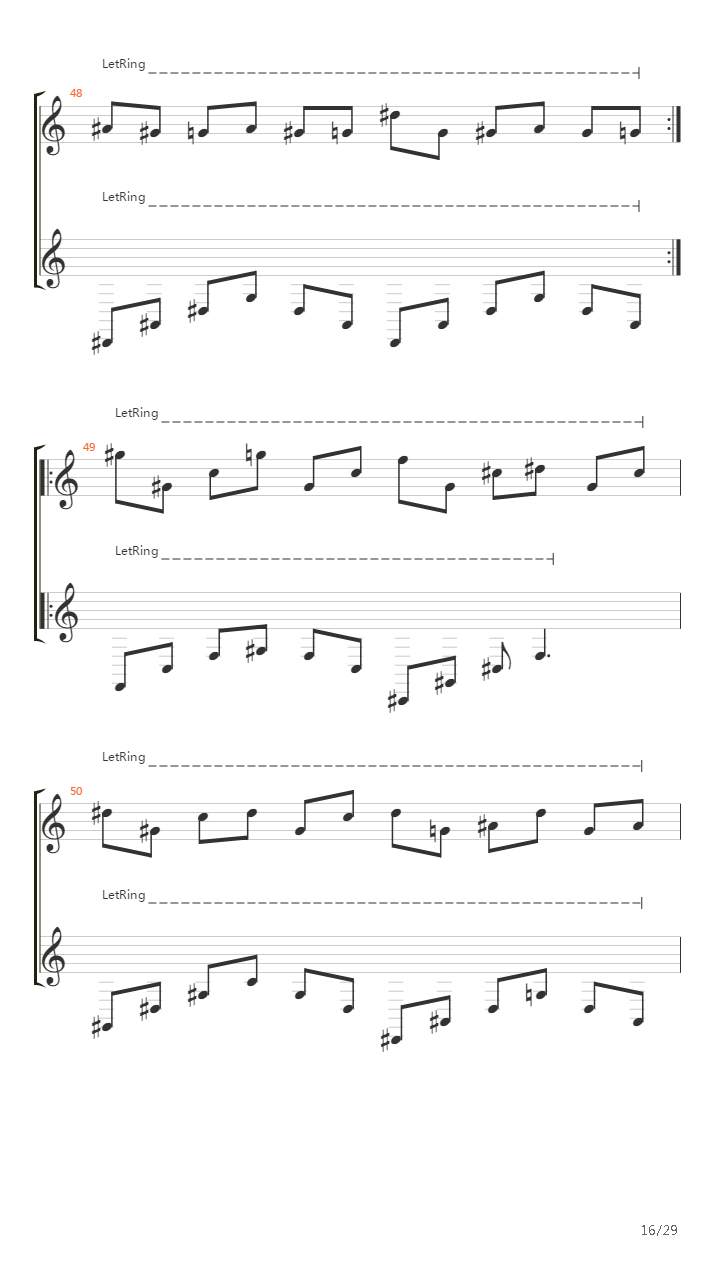 nuvole bianche吉他谱