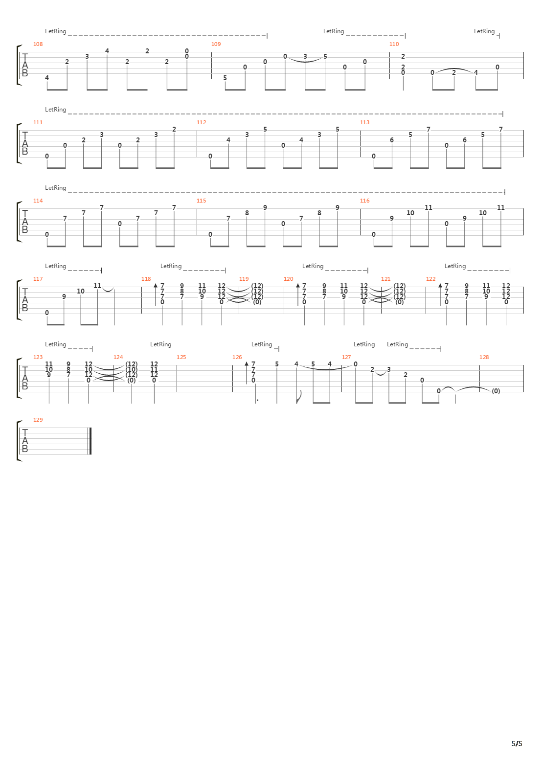 anu吉他谱