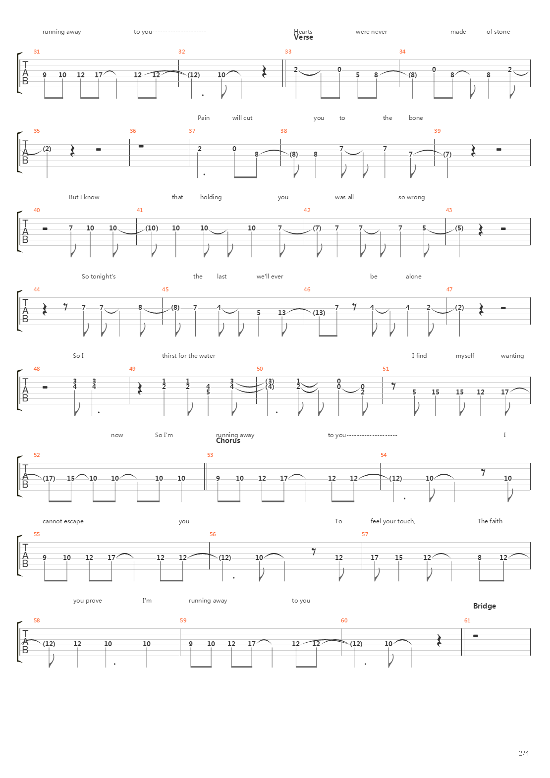 running away吉他谱(gtp谱)_fuel