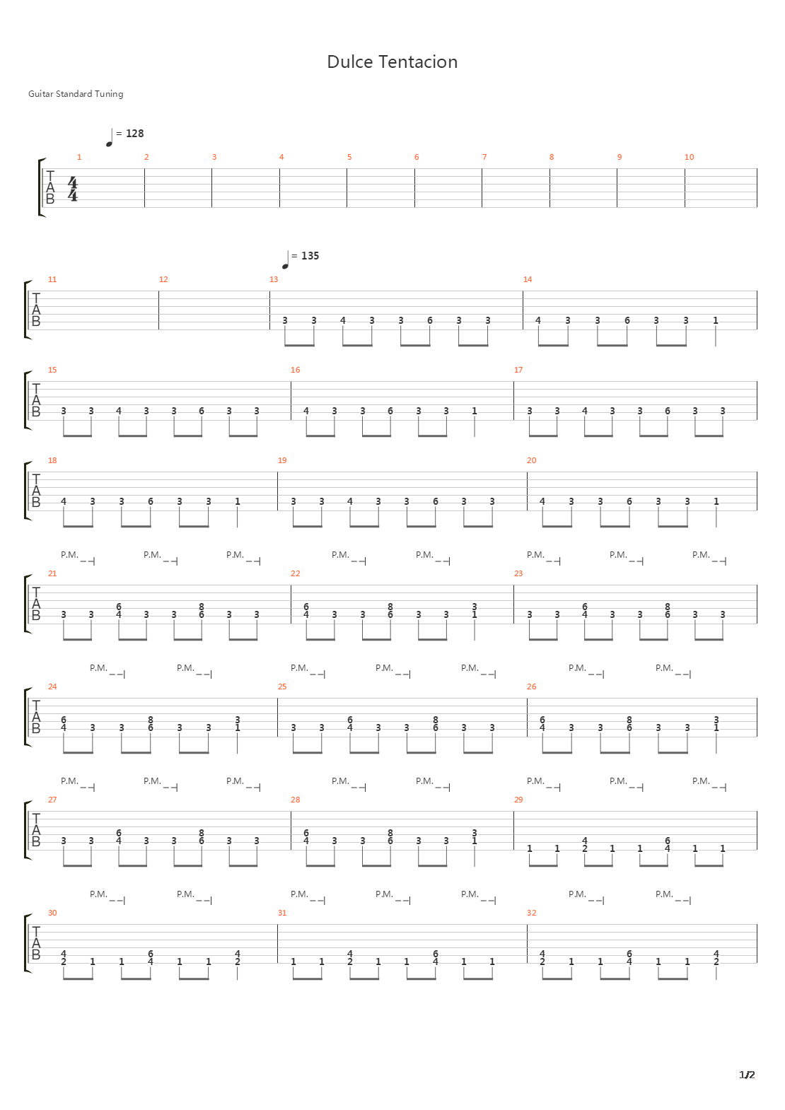 dulce tentacion吉他谱