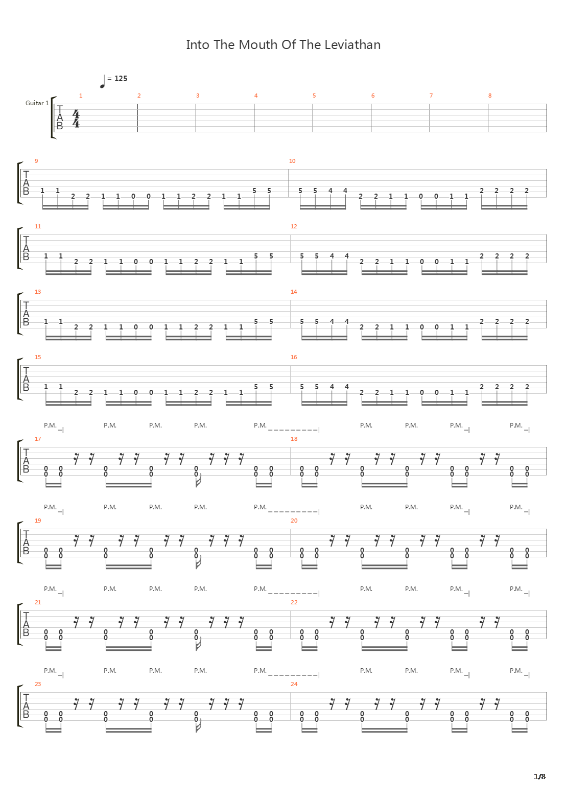 what\\'s up吉他谱,what\\'sup吉他谱 into the mouth of the leviathan吉他谱(gtp谱)_signal the firing