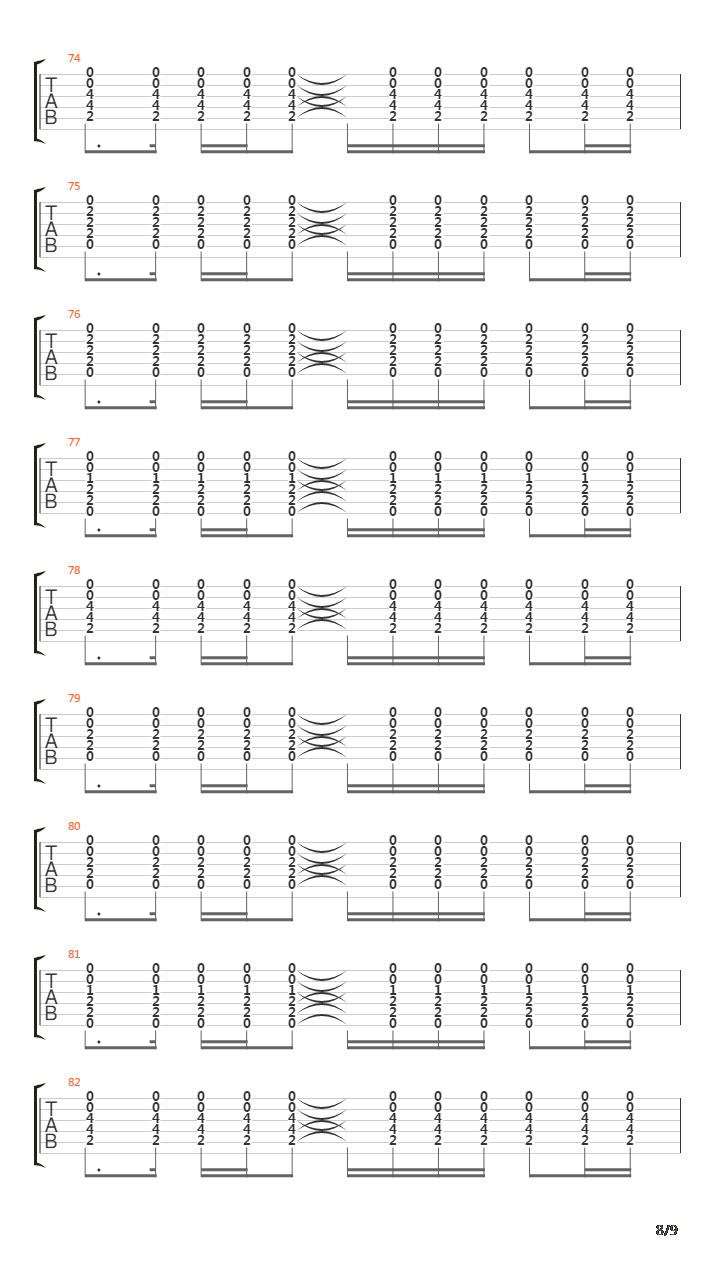 附注: 根据songs book扒了做的 和弦:e bsus4 a  音轨: steel guitar