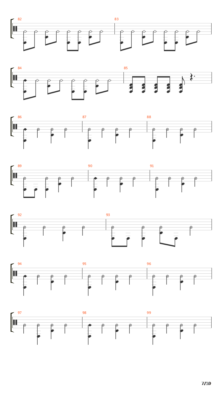 李白(架子鼓,自扒)吉他谱(gtp谱,架子鼓谱,自扒)