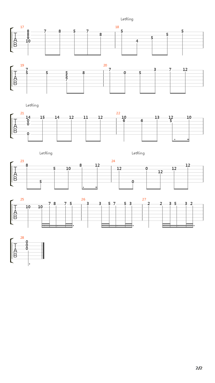 adagio (guitar)吉他谱