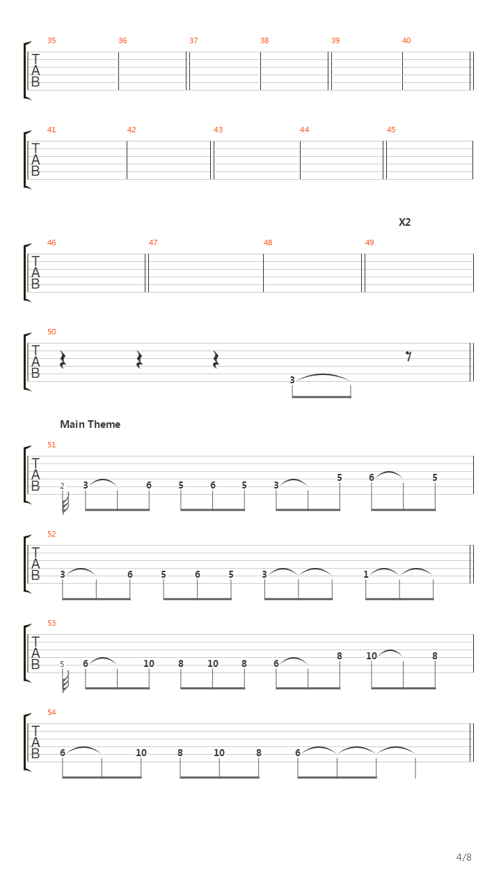 相关吉他谱吉他谱信息歌曲the rumbling(乐队总谱《undertale》游戏