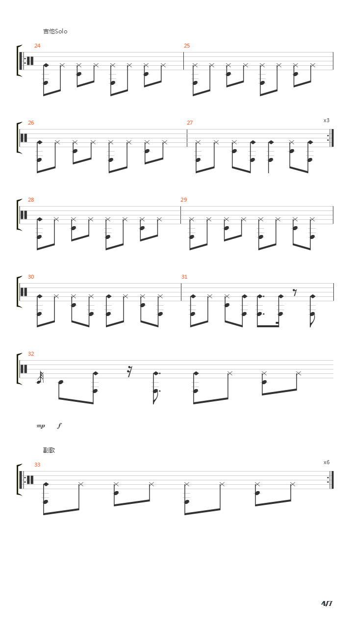 back in black吉他谱(gtp谱)_ac/dc(交流/直流;acdc)