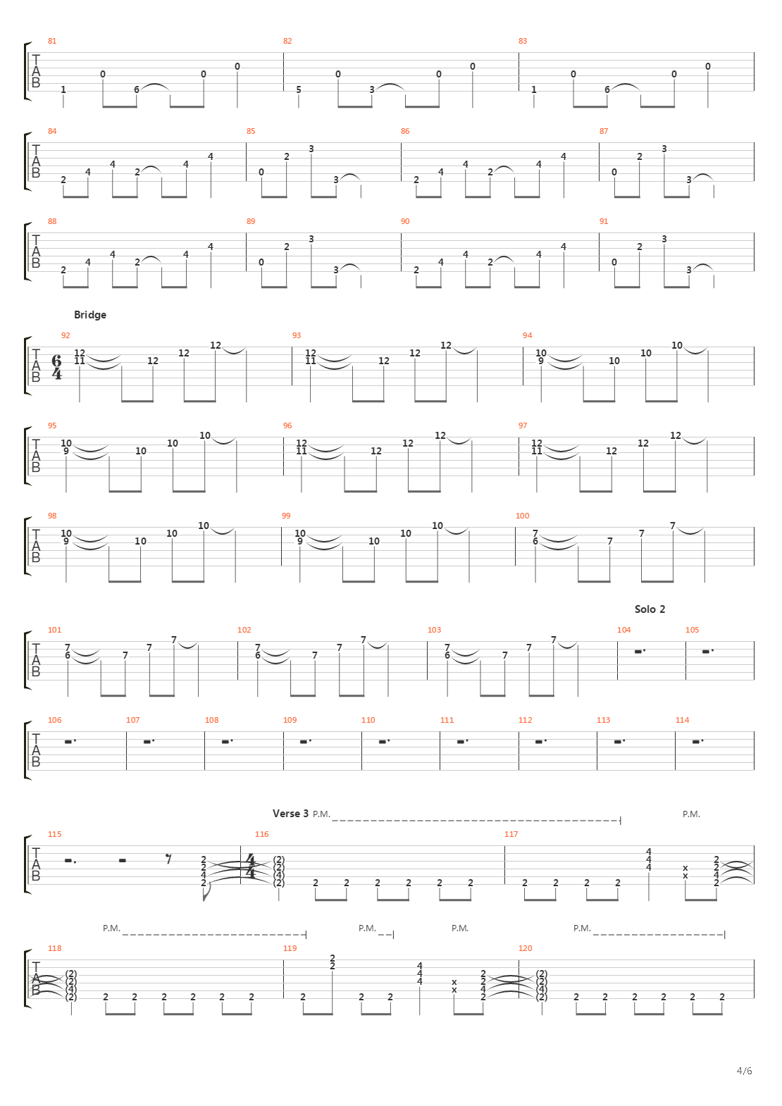 panorama吉他谱