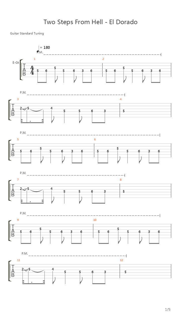 el dorado吉他谱