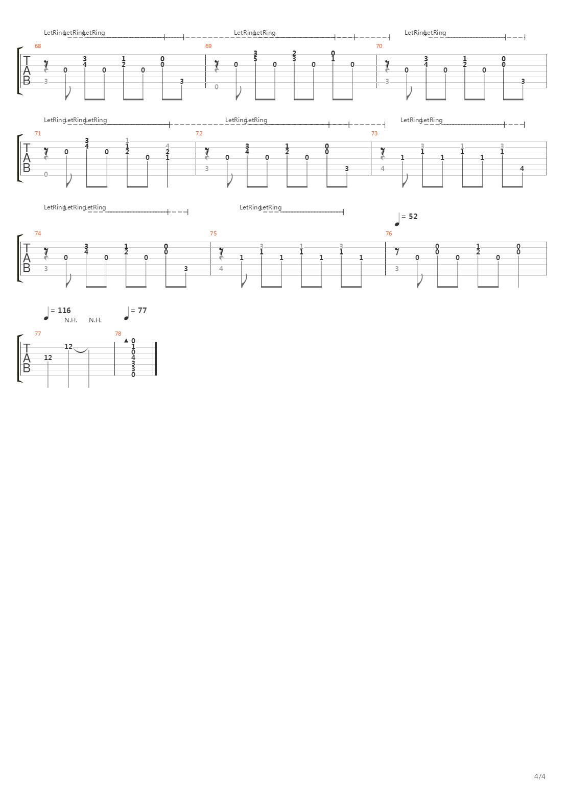 mariana吉他谱