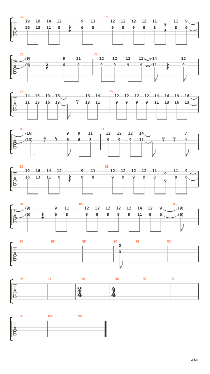 林中鸟吉他谱