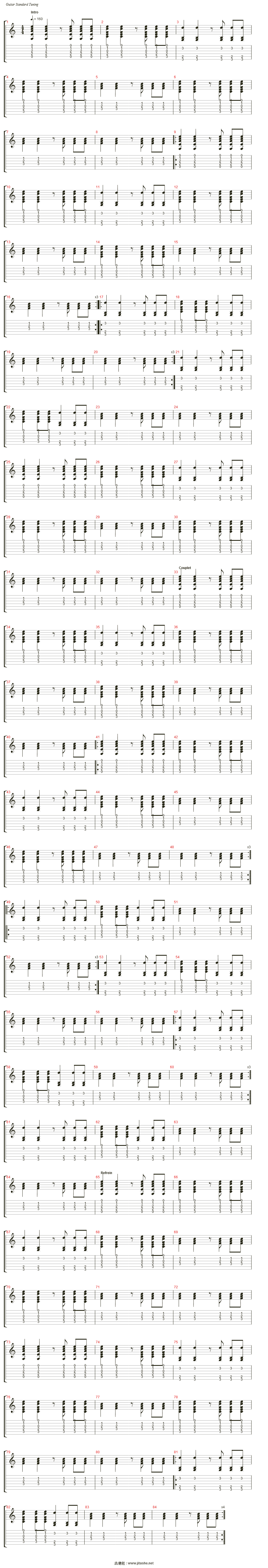 caravan吉他谱(strum)_passenger