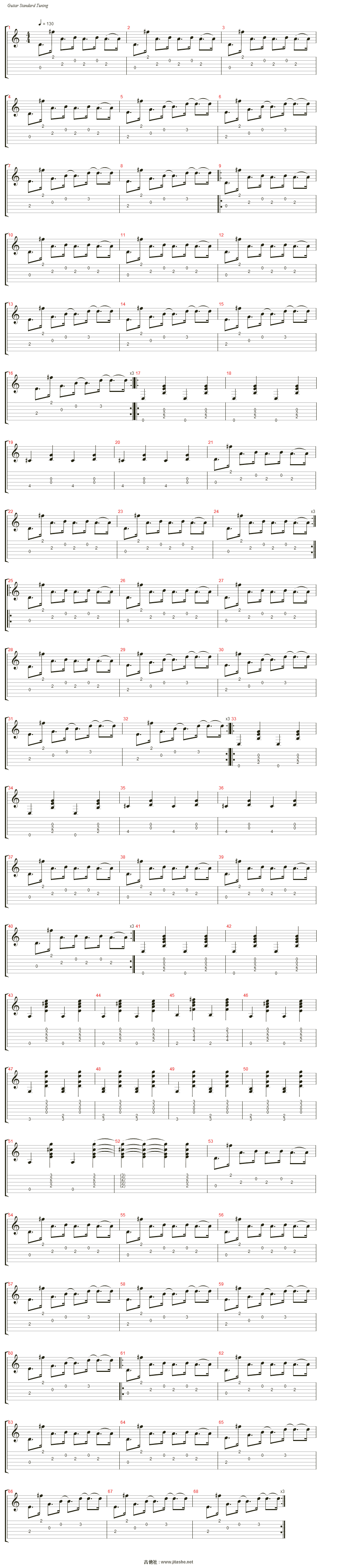 something to say吉他谱(electric guitar)_daniela andrade