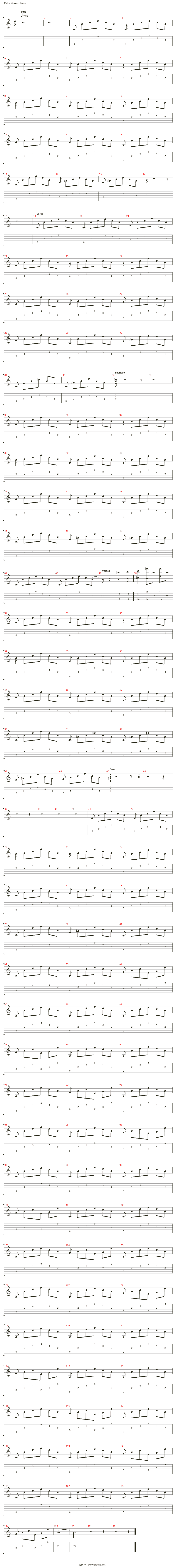 parisienne walkways吉他谱(e.guitar)_gary moore