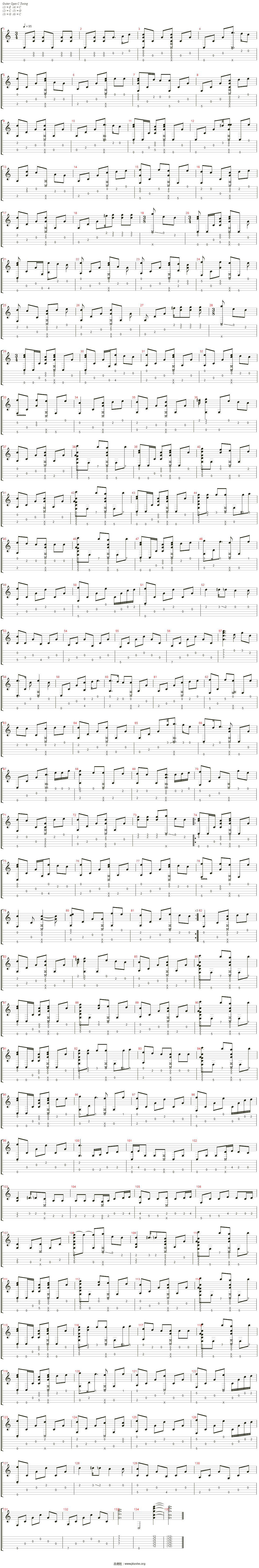 perfect (扒谱by cbm)吉他谱(steel guitar)_ed sheeran