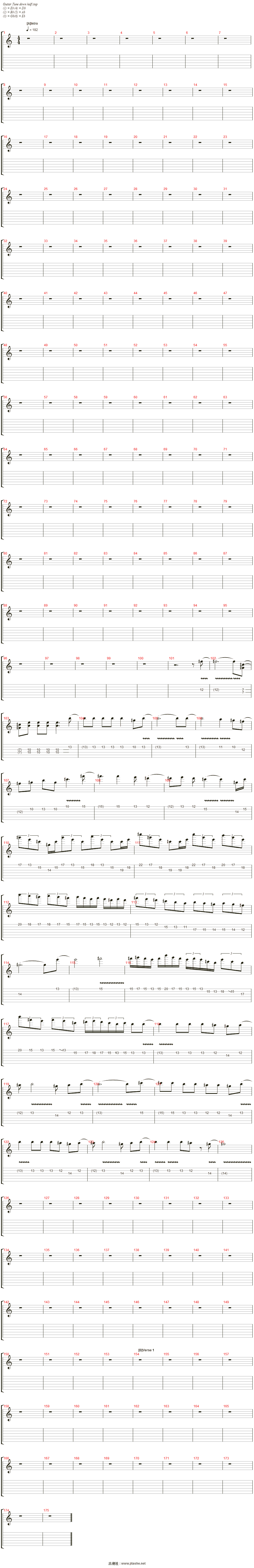 hearts on fire吉他谱(solo guitar)_hammerfall