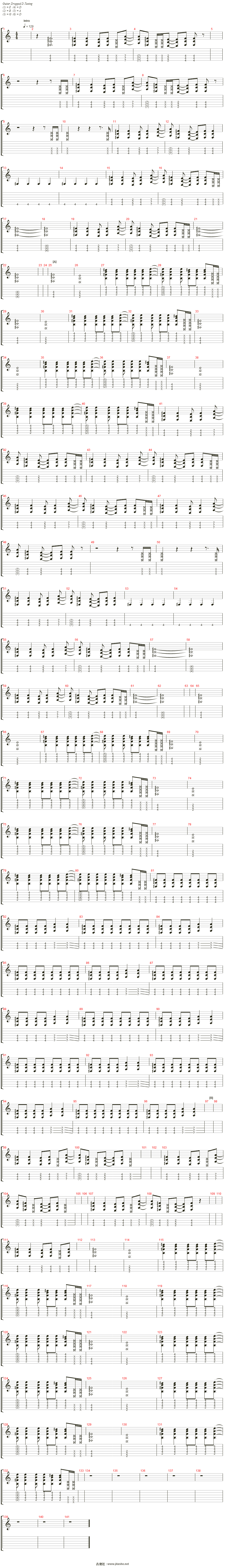 revolution吉他谱(guitar ii)