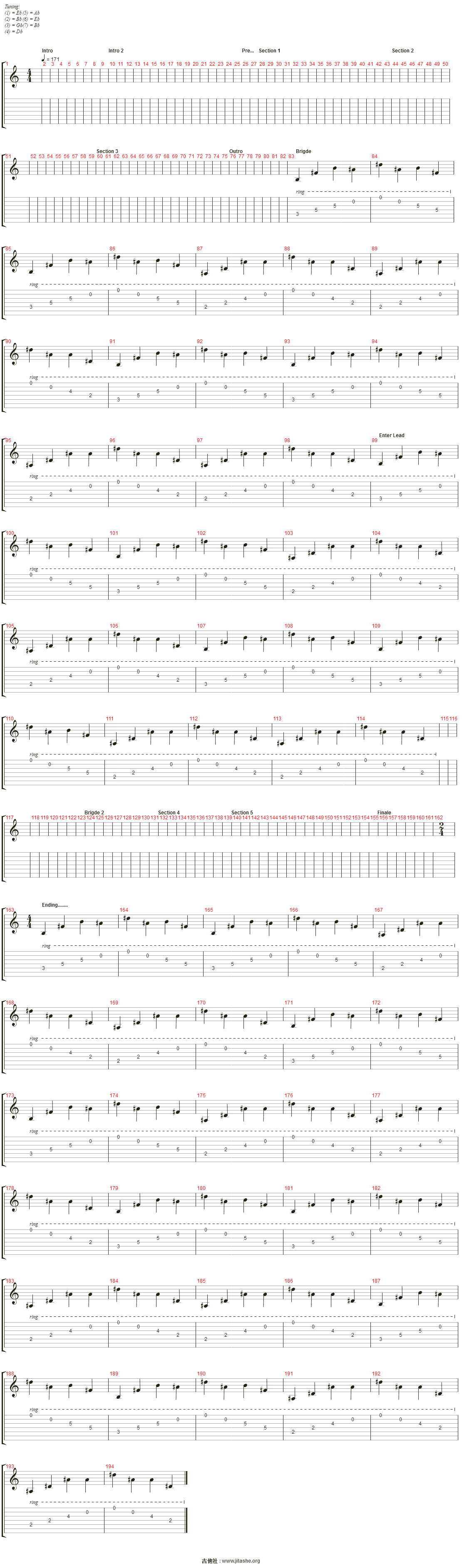 sibylline origin吉他谱(acoustic 2)_jeff loomis