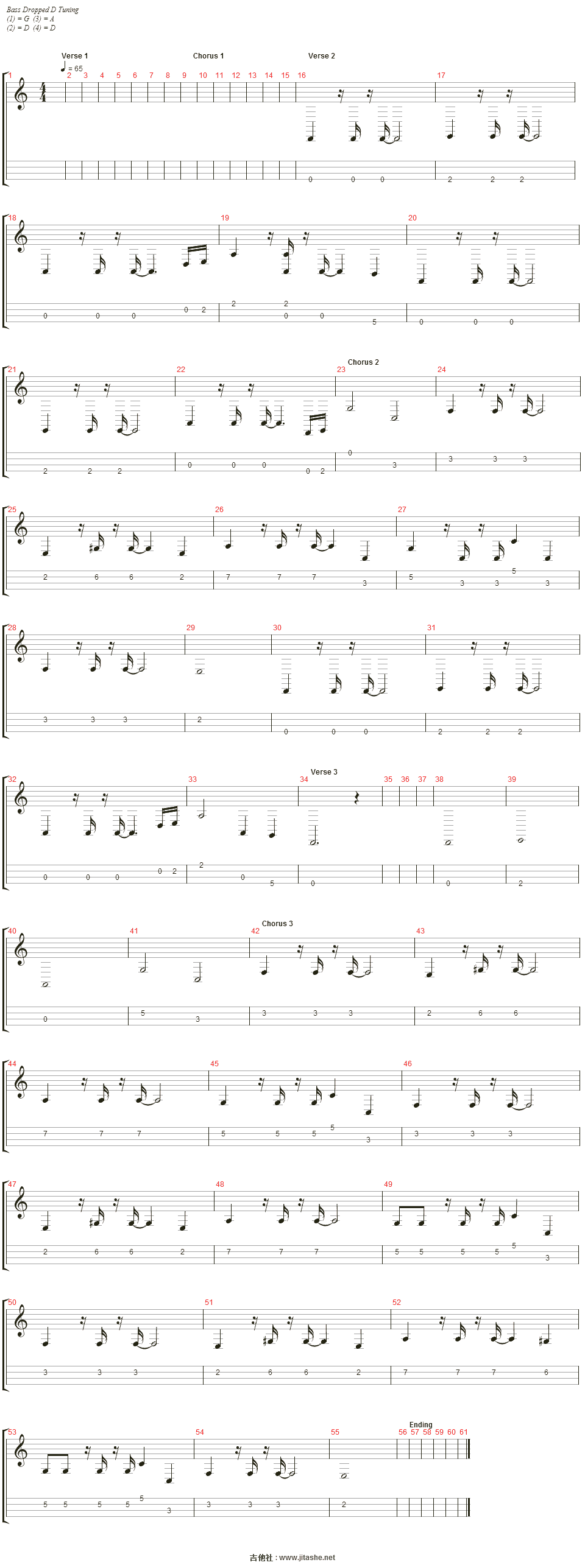 like a star吉他谱(bass)_corinne bailey rae