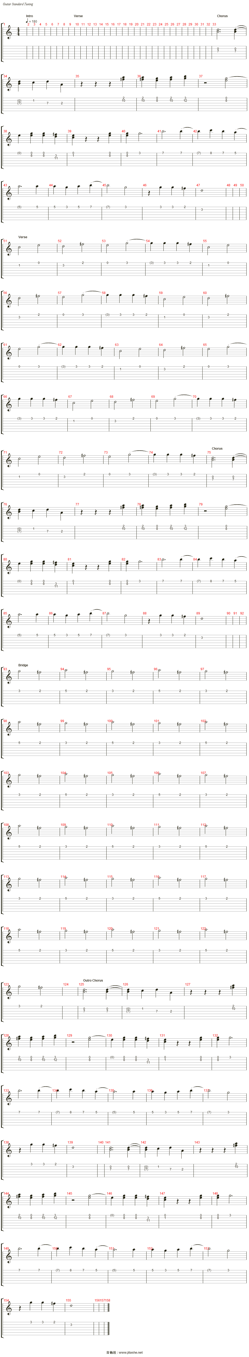 your call吉他谱(piano right)_secondhand serenade