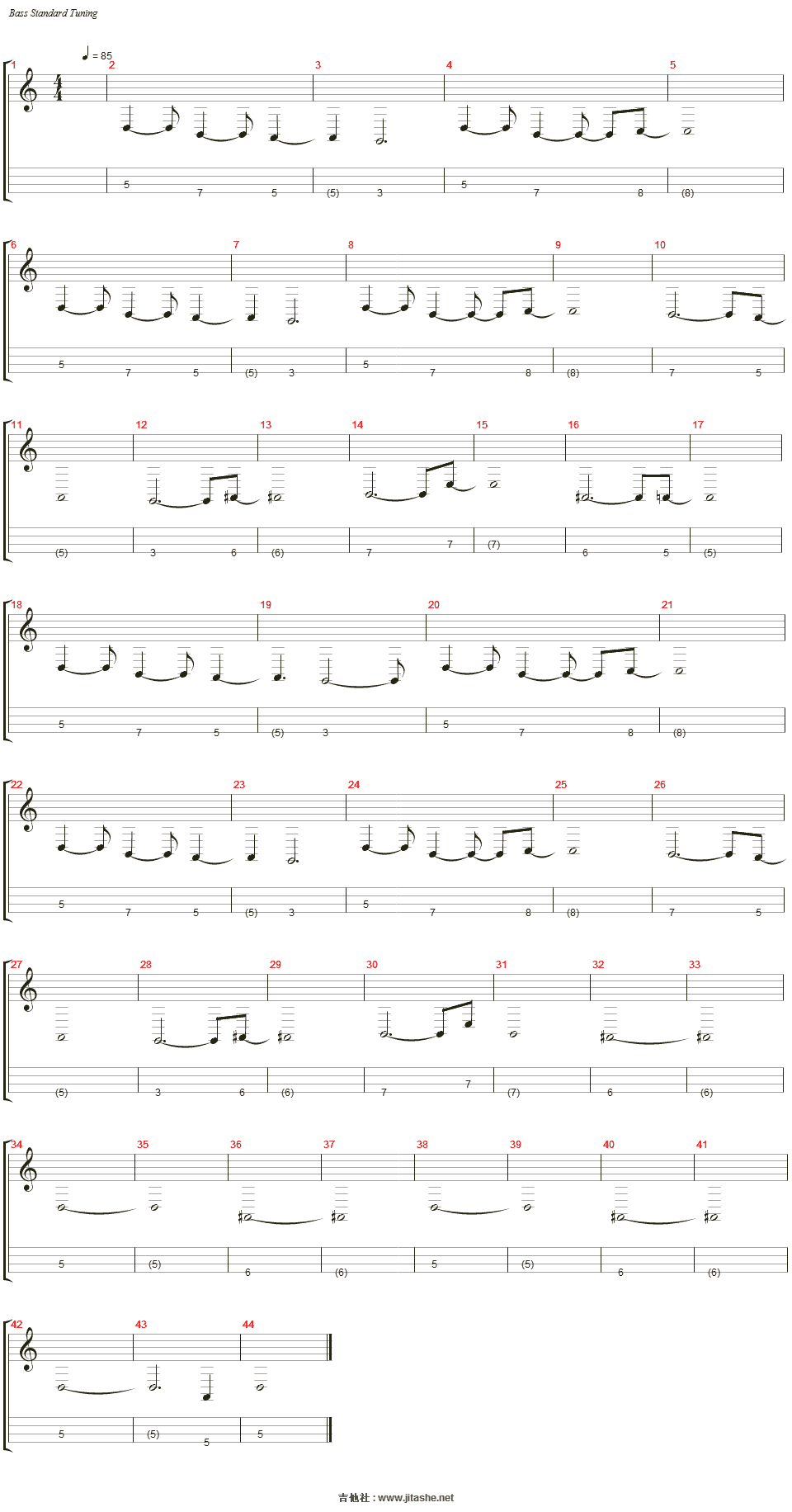 feeling fine吉他谱(track 4)_alex hutchings