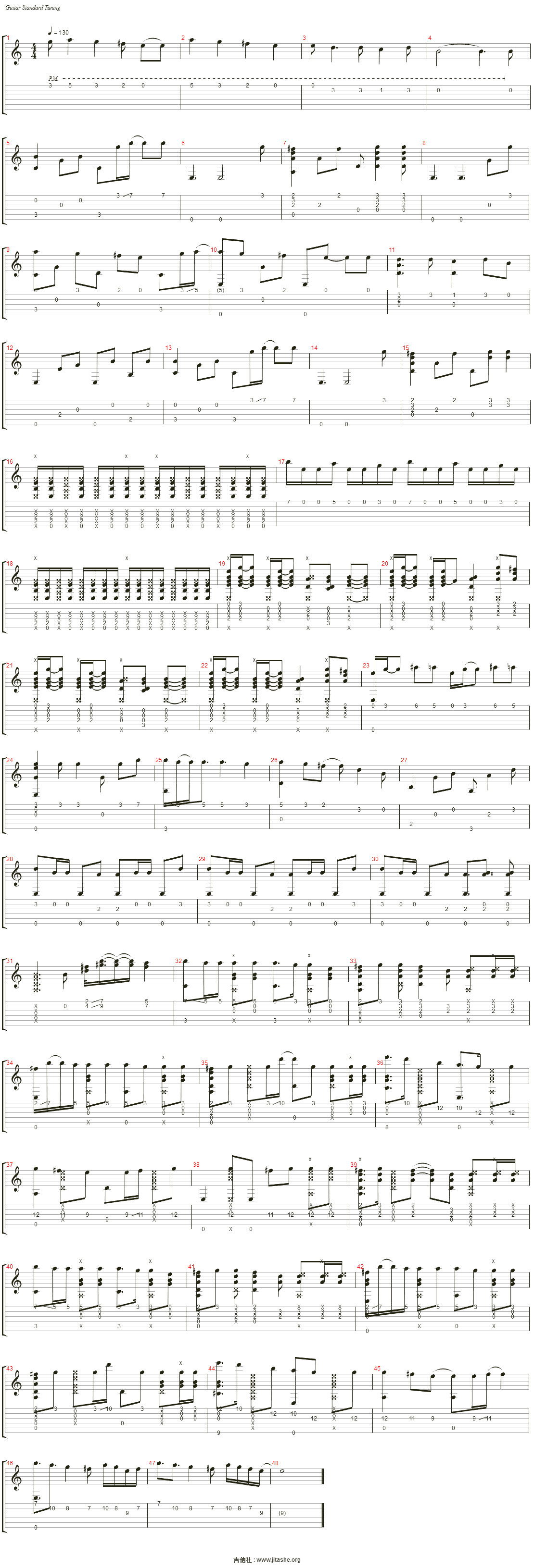 unravel吉他谱简单版