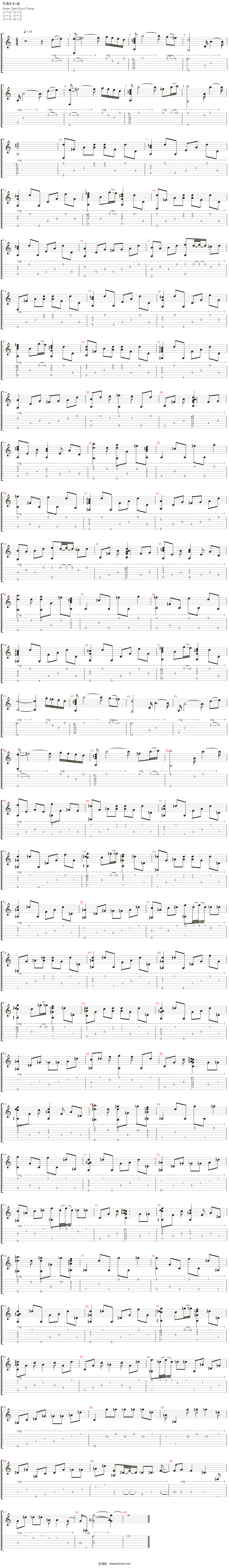 my heart will go on吉他谱(音轨 1)