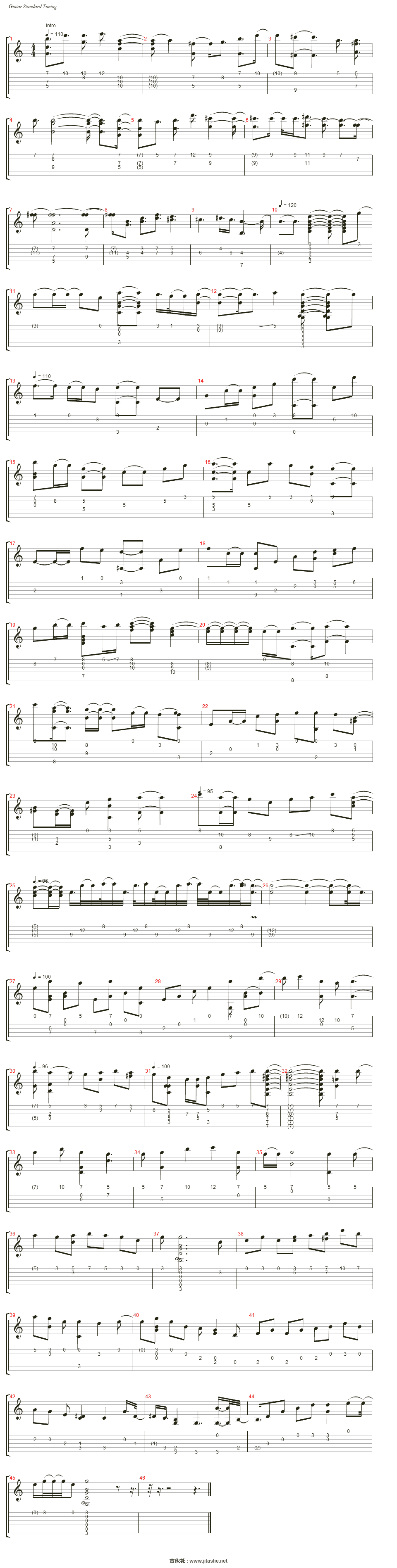 仙境传说 theme of payon(斐扬)吉他谱(steel guitar)_动漫游戏