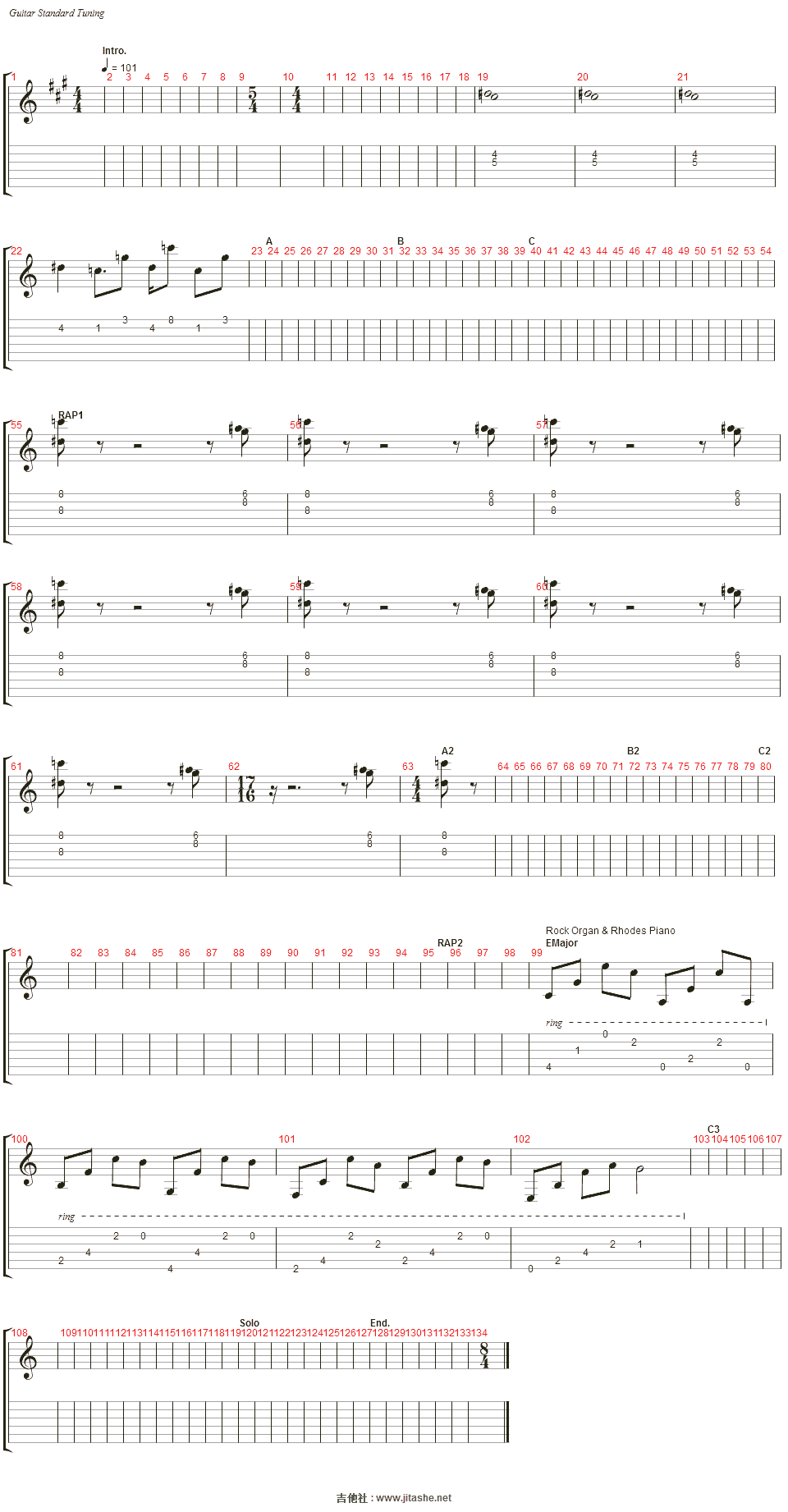 头文字d rage your dream吉他谱(synth 2)_动漫游戏