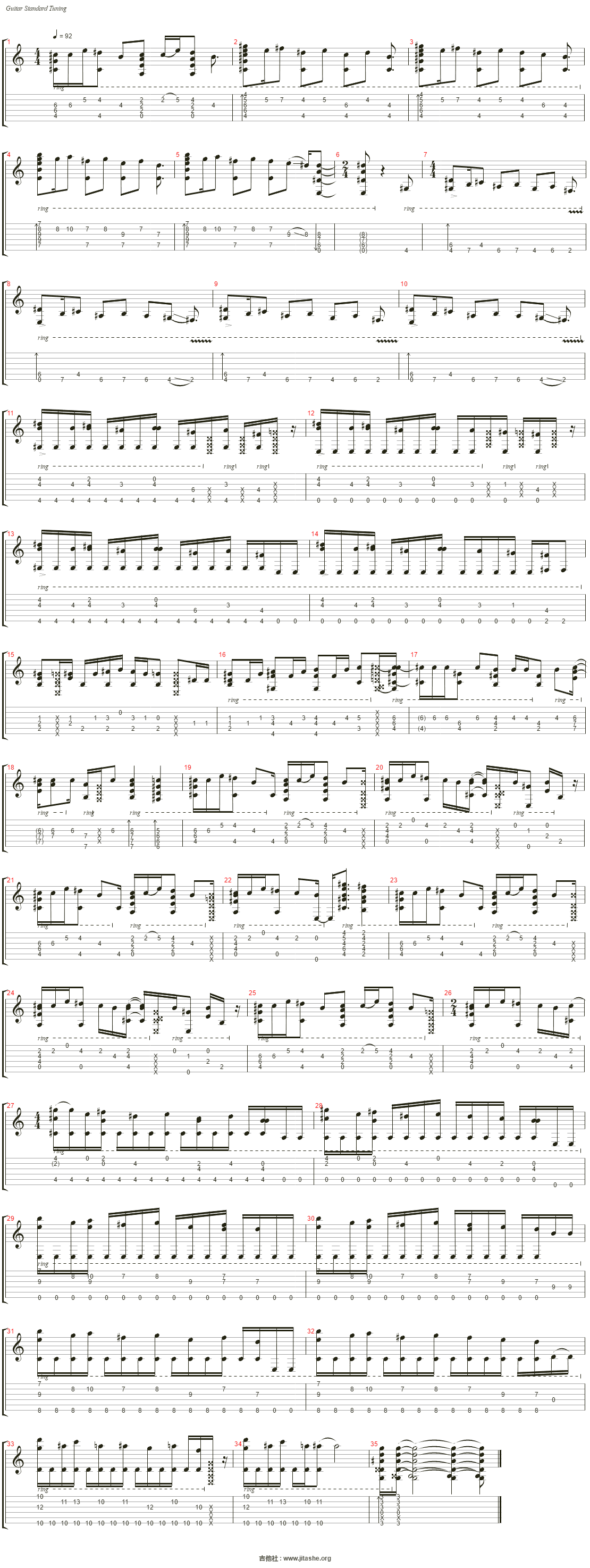 进击的巨人 - 红莲の弓矢(红莲之弓矢)吉他谱(guitar)_动漫游戏