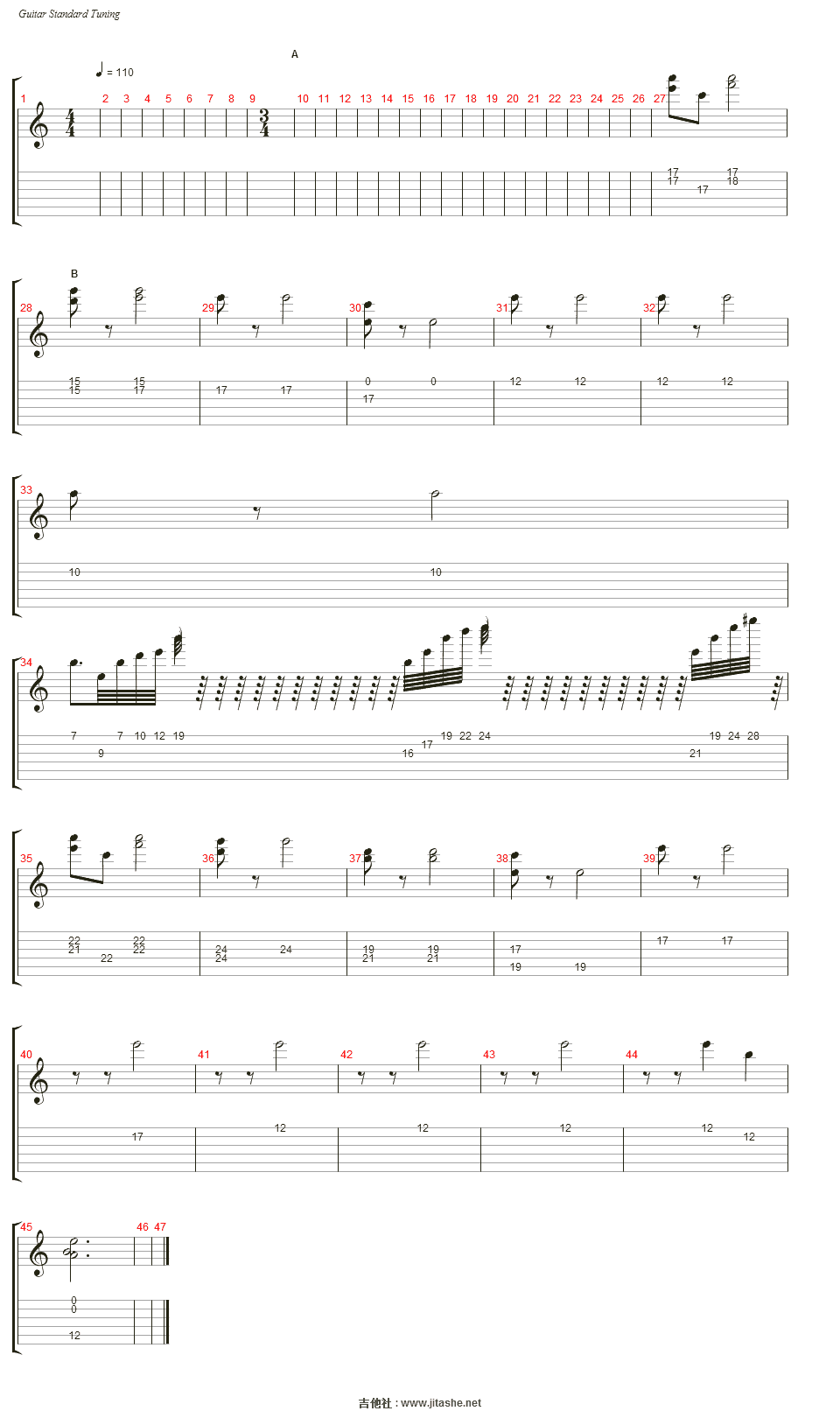 缘之空 - 远い空へ(遥远的天空)吉他谱(piano r2)_动漫游戏