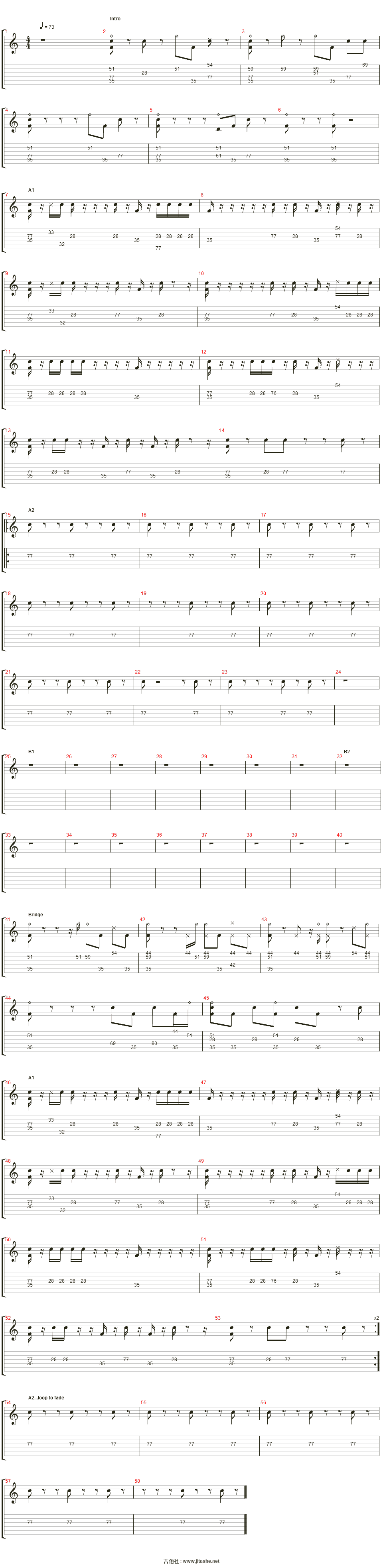 白色相簿2(white album 2) - twinkle snow吉他谱(programmed drums)