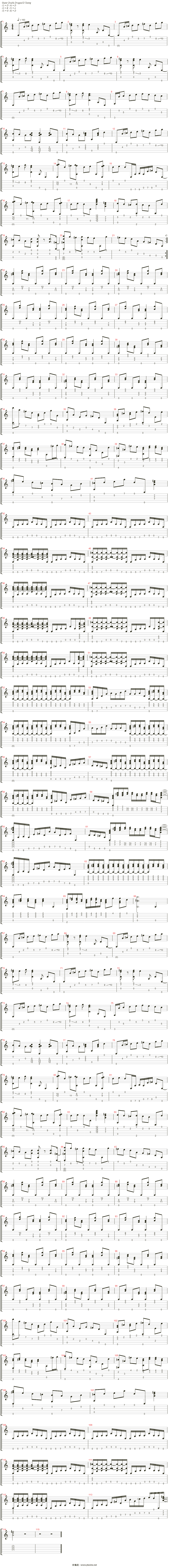 sunburst c吉他谱(gtp谱)_andrew york(安德鲁·约克)