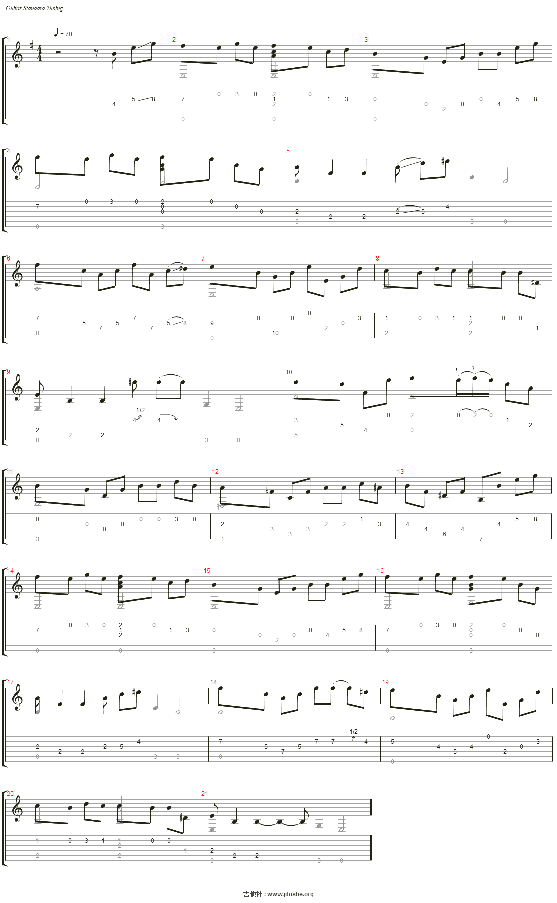 教父- speak softly love吉他谱(untitled)_nino rota图片