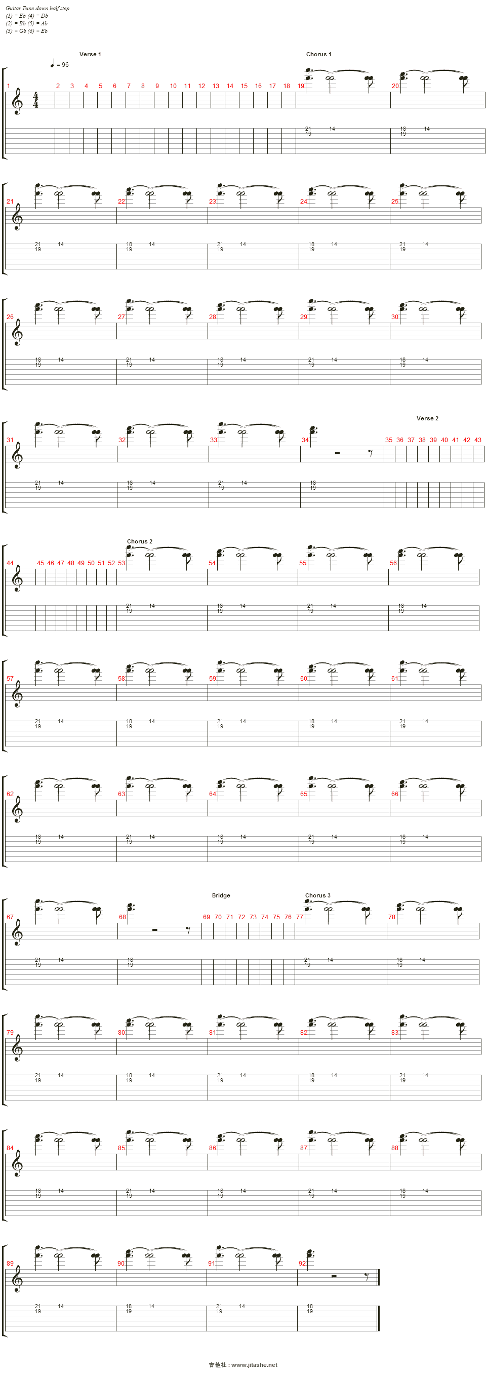 blank space吉他谱(synth strings)_taylor swift