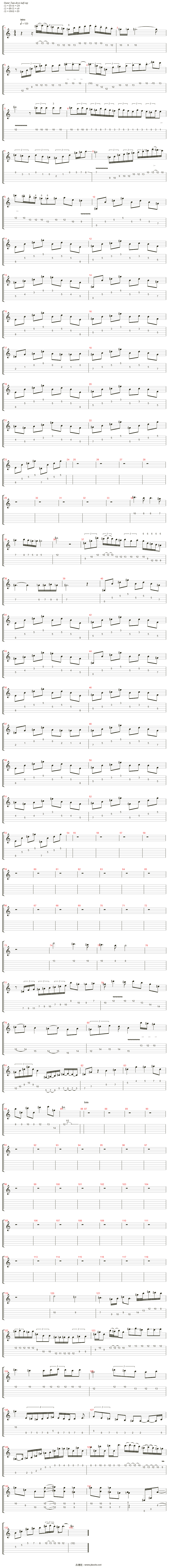 forever one吉他谱(accoustic guitar nylon)_yngwie malmsteen