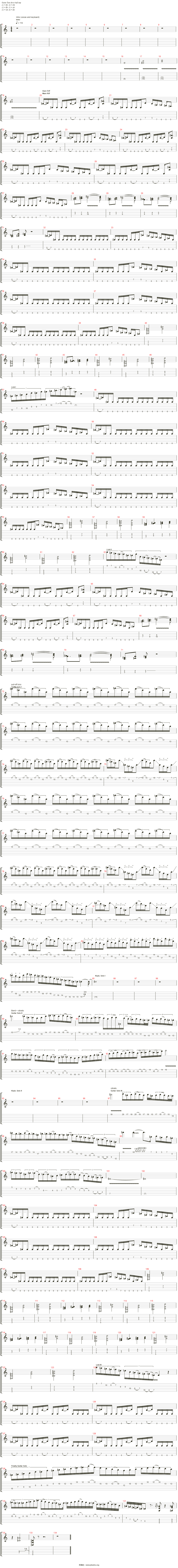 rising force吉他谱(lead guitar)_yngwie malmsteen