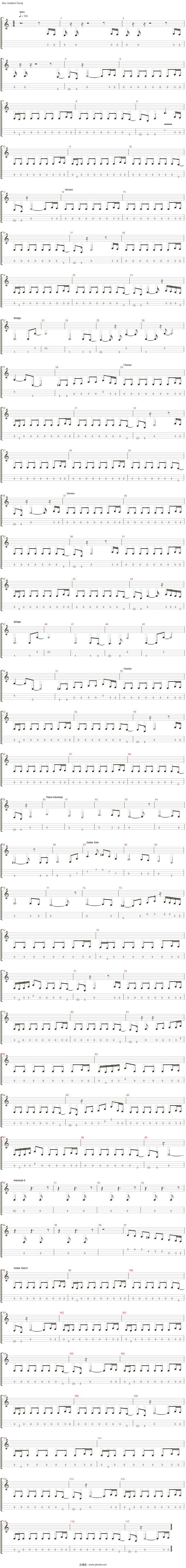 you dont remember ill never forget吉他谱(bass)_yngwie malmsteen