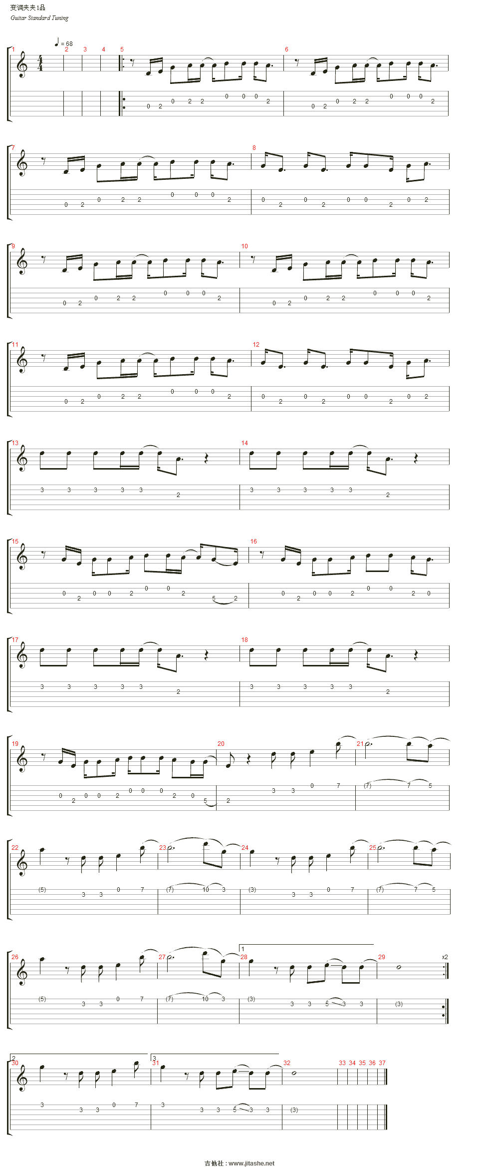 这就是爱吉他谱(gtp谱,弹唱)_张杰(jason zhang)