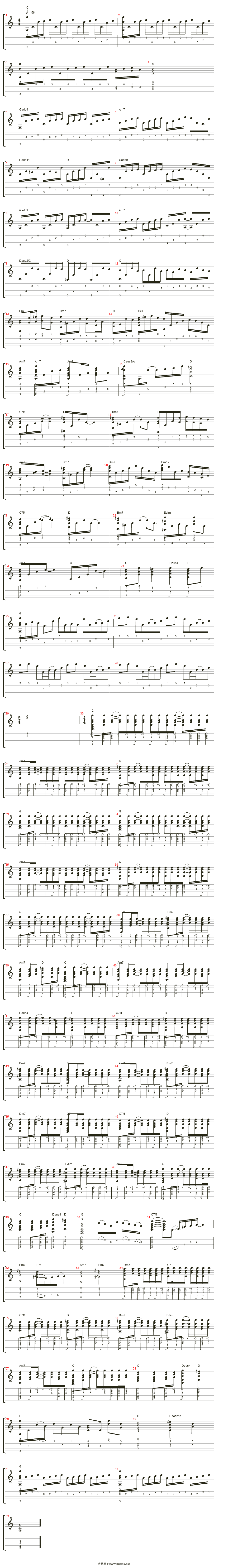 姚若龙 作曲:宇珩 编曲:黄中岳 / 安栋 制谱人:彭耀辉 节拍:moderate