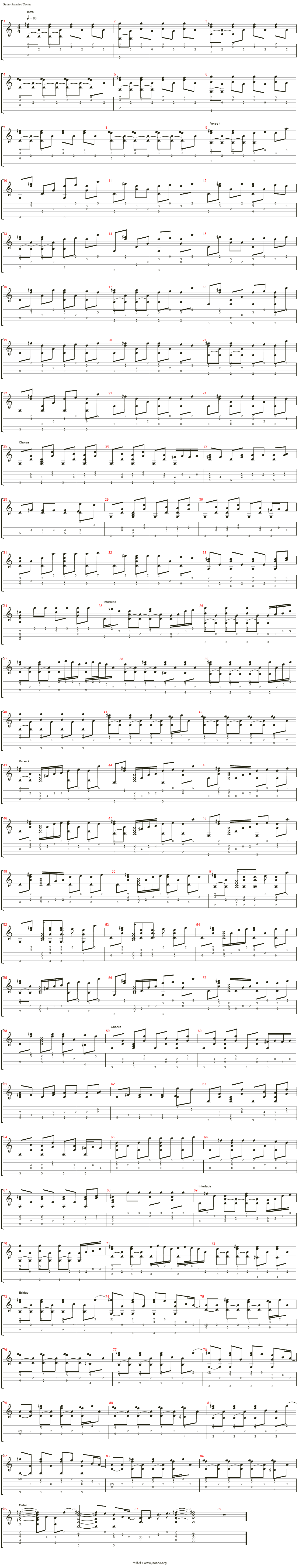 the scientist吉他谱(steel guitar)_coldplay