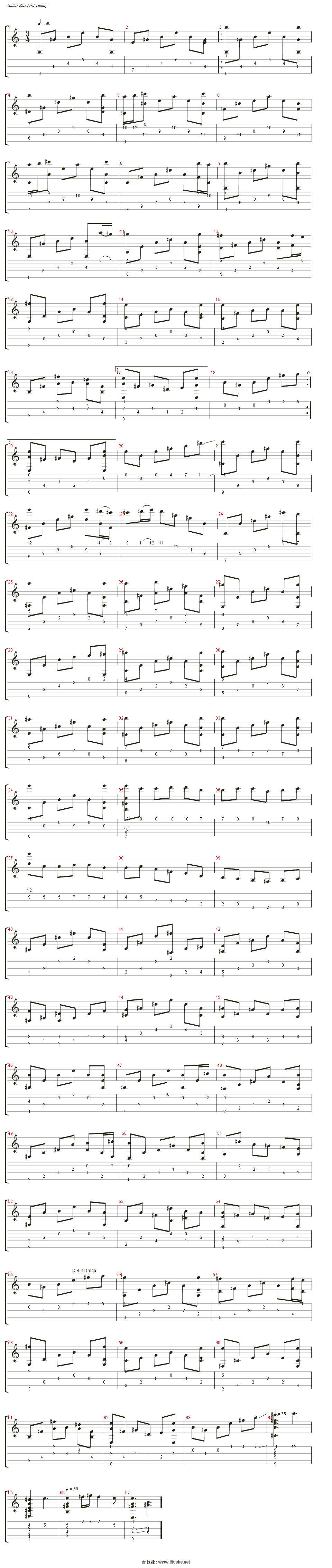 cavatina(卡伐蒂娜)吉他谱(gtp谱,古典吉他)_john