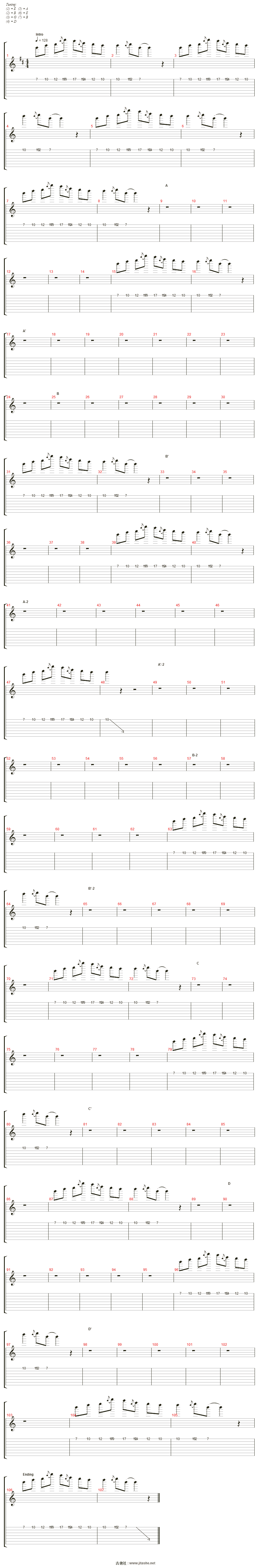 moves like jagger吉他谱(whistle)_maroon 5