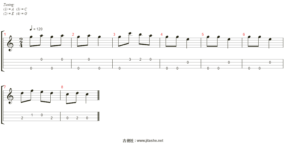 找朋友吉他谱(ukulele)